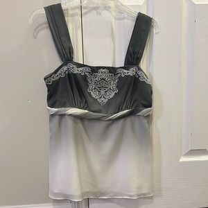 White House, Black market gray ombre small top